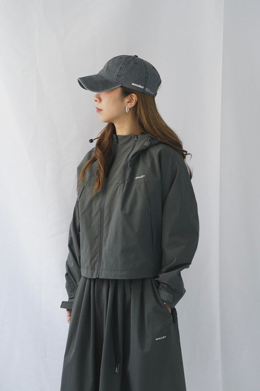 AMULET WOMEN WINDBREAKER JACKET CHARCOAL