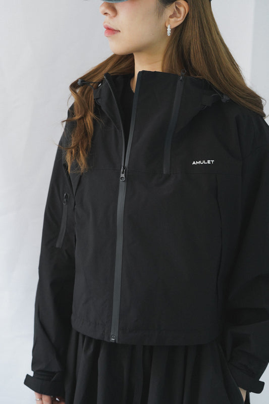 AMULET WOMEN WINDBREAKER JACKET BLACK