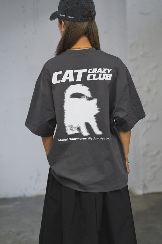 AMULET CRAZY CAT CLUB TEE GREY