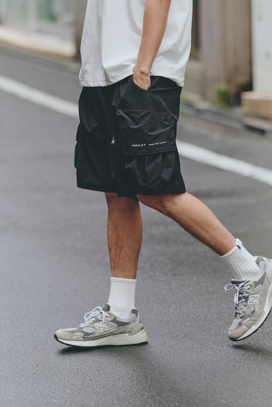 AMULET 3D POCKET SHORTS BLACK