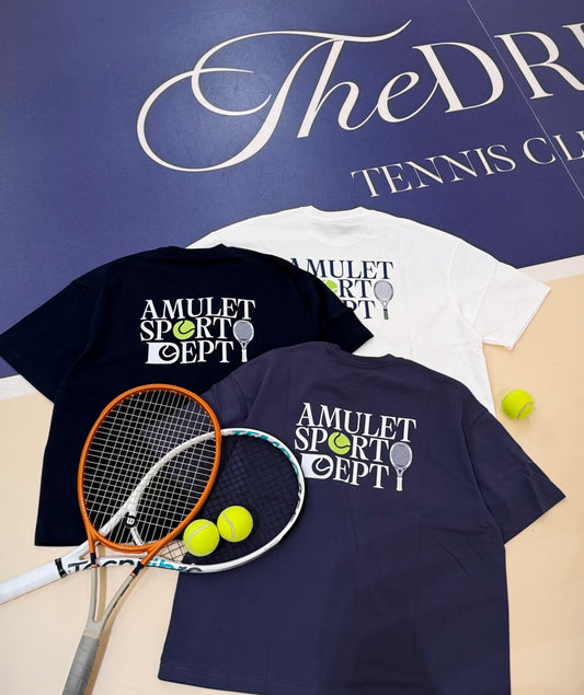 AMULET TENNIS TEE / NAVY