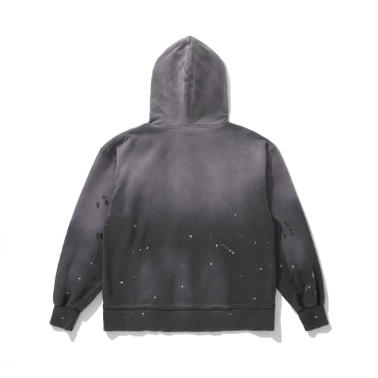 AMULET HEAVY WASHED HOODIE GREY