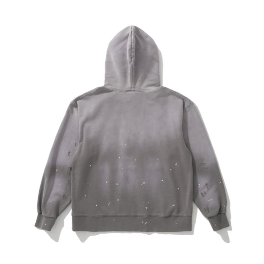AMULET HEAVY WASHED HOODIE LT GREY