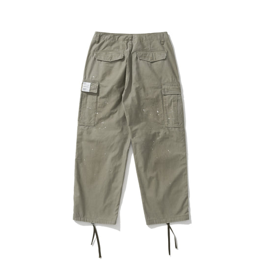 AMULET DIRTY WASHED CARGO PANTS OLIVE