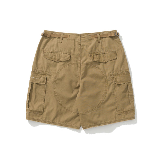 AMULET WASHED CARGO SHORTS LT BROWN