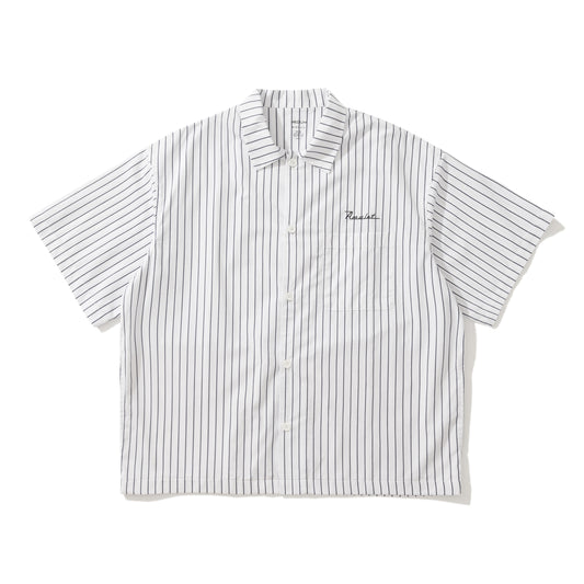 AMULET PALM SHIRT STRIPE WHITE/BLACK