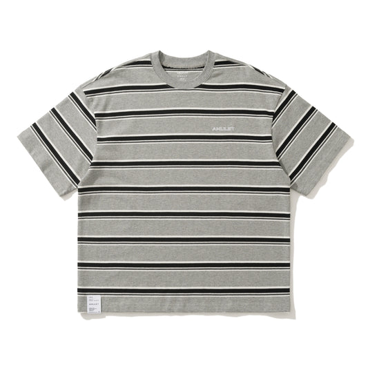 AMULET LOGO STRIPE TEE/ OATMEAL