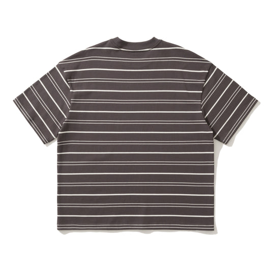 AMULET LOGO STRIPE TEE/ GREY