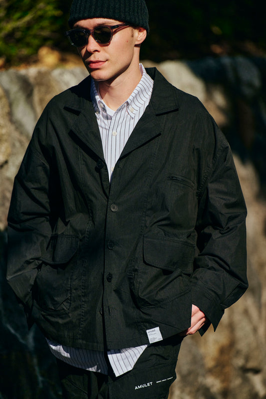 AMULET RIPSTOP BLAZER BLACK