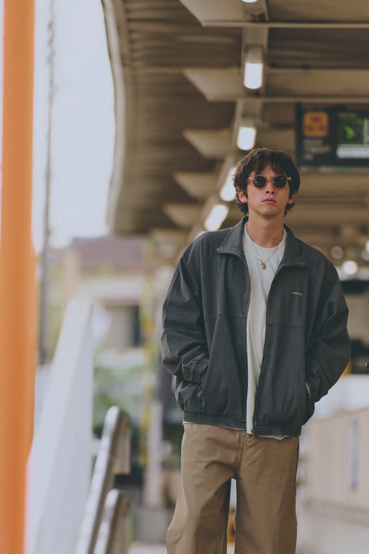 AMULEL TRAINING JACKET WASHED GREY