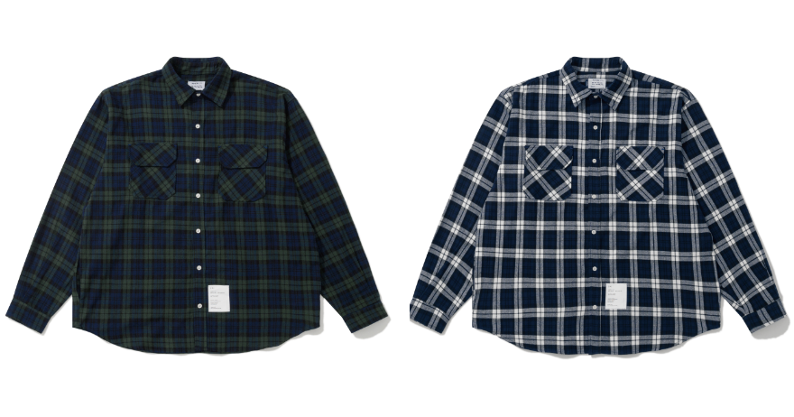 CHECK SHIRT NAVY/OLIVE