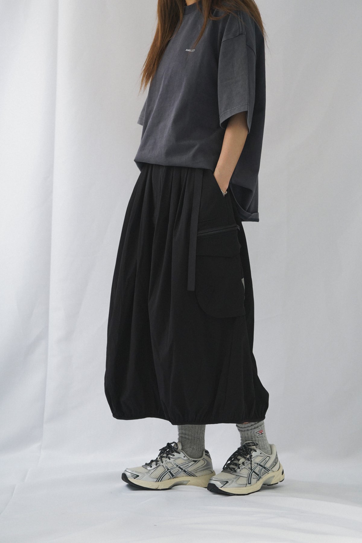 AMULET BALLOON SKIRT 2.0 / BLACK