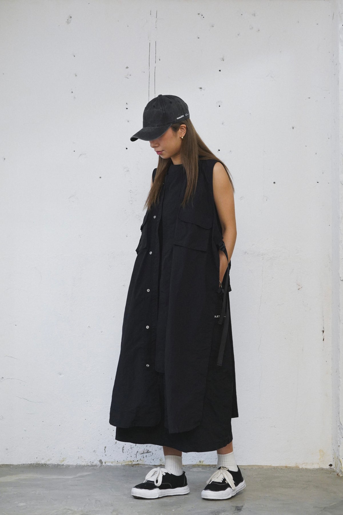 AMULET WORKER POCKET DRESS BEIGE