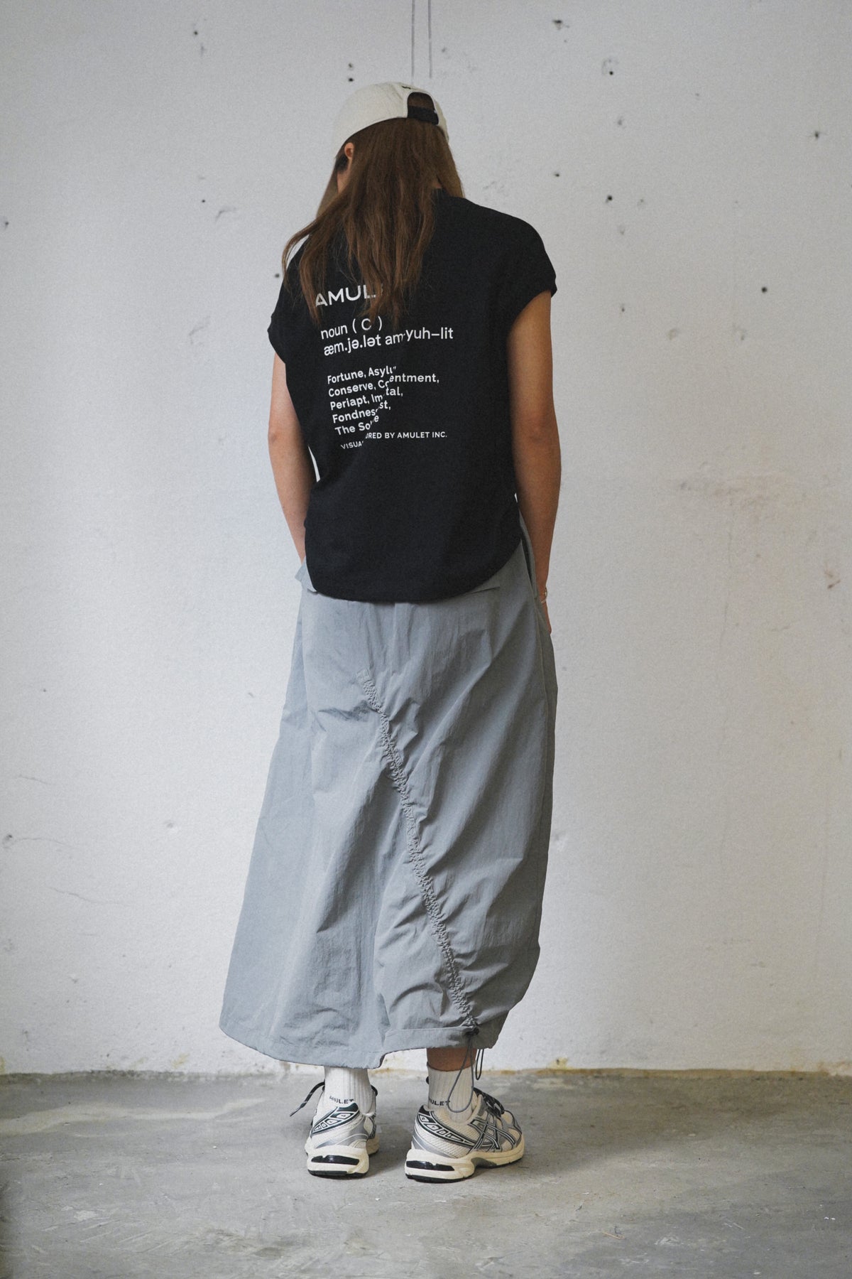 AMULET SLASH SKIRT LT GREY