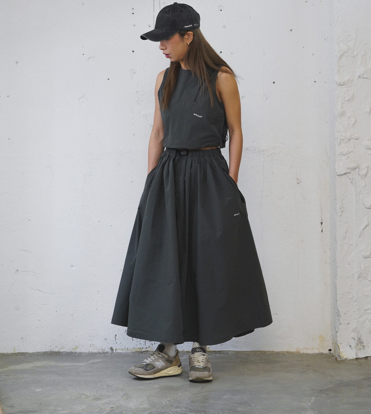 AMULET TECH SKIRT 3.0 CHARCOAL