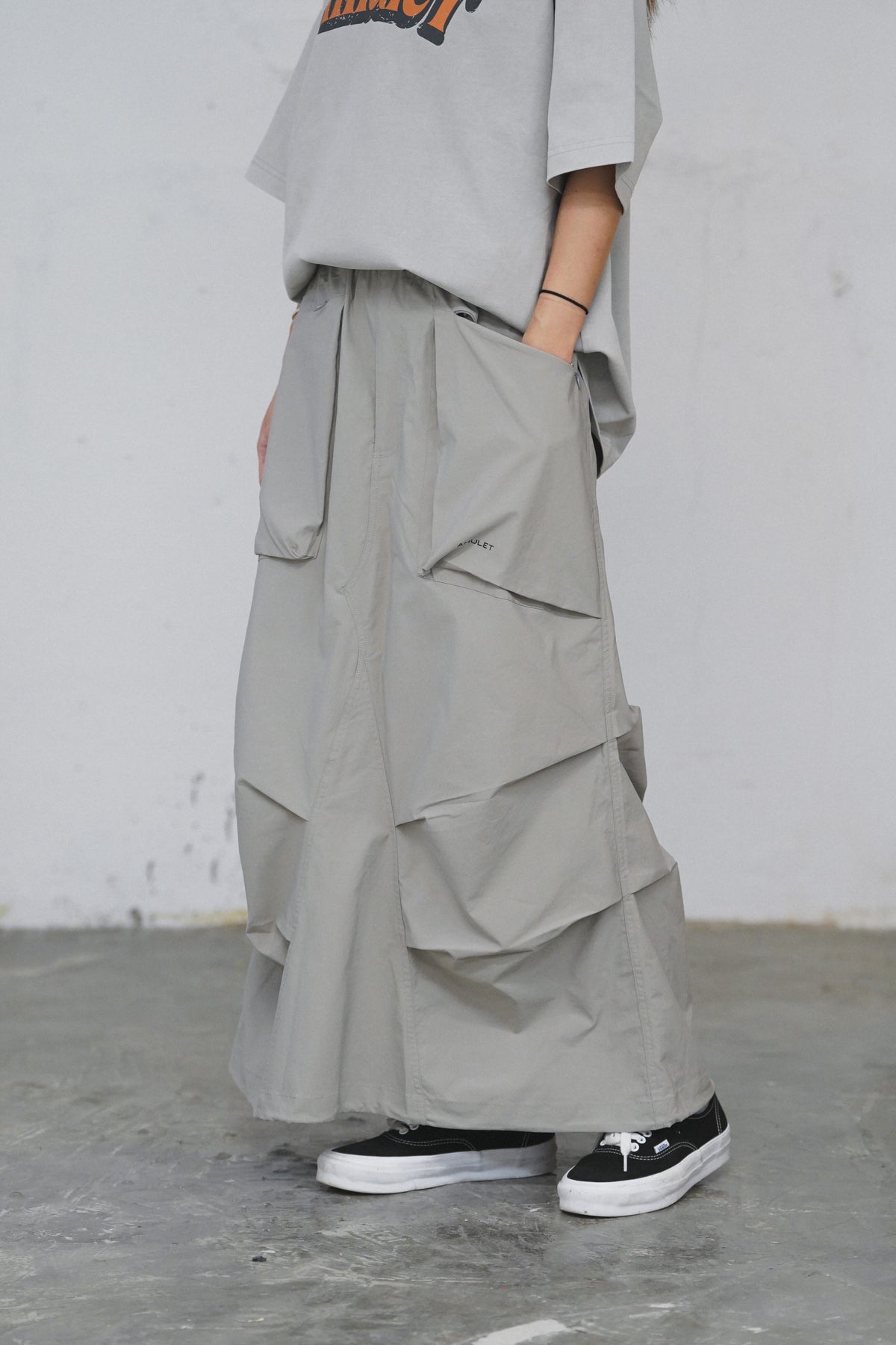 AMULET WORKER SKIRT GREY