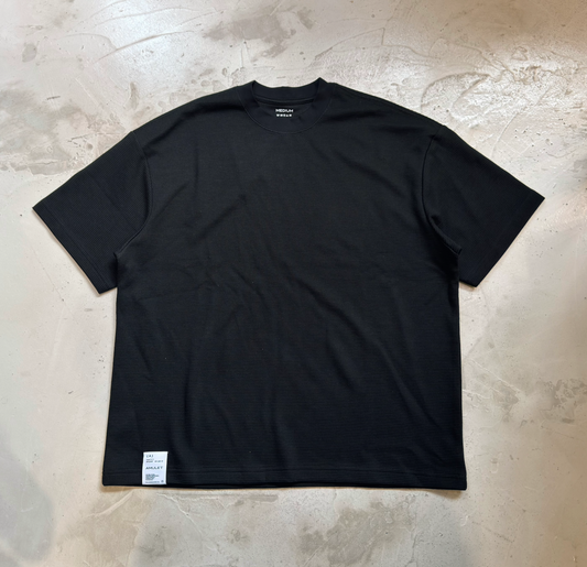 AMULET WAFFLE TEE CHARCOAL