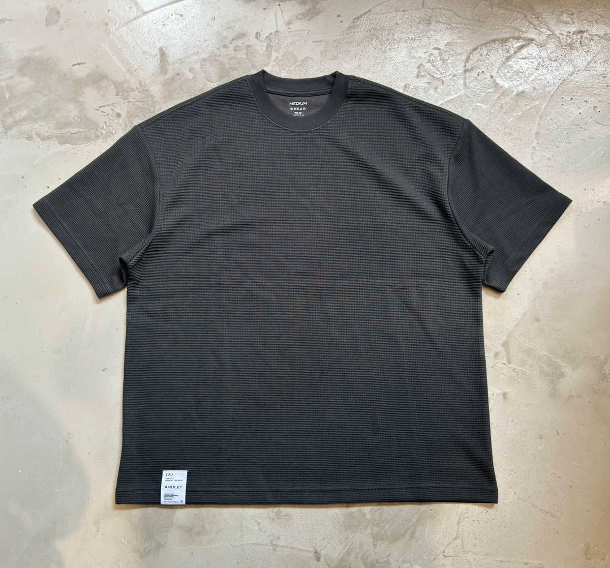 AMULET WAFFLE TEE WHITE