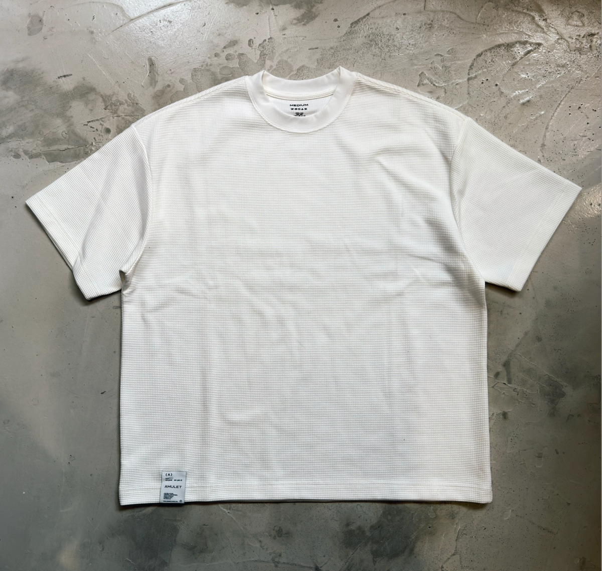 AMULET WAFFLE TEE WHITE