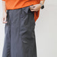 AMULET SIDE 3D POCKET SKIRT BEIGE