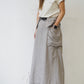 AMULET SIDE 3D POCKET SKIRT GREY