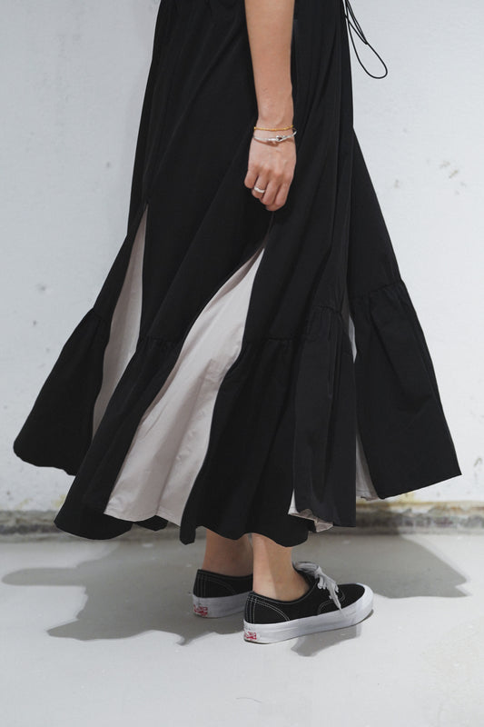 AMULET MULIT LAYER DRESS / BLACK