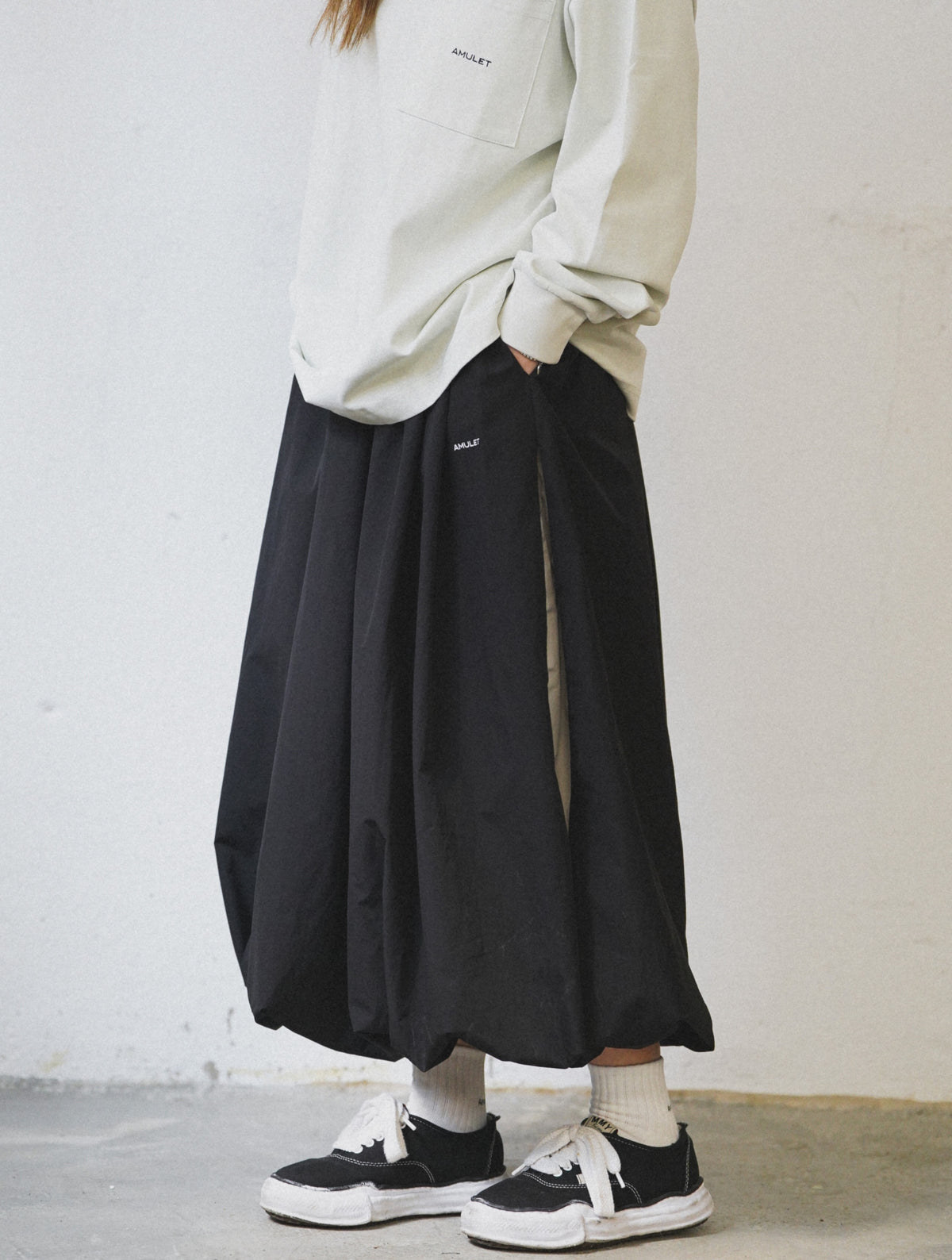 AMULET BALLOON SKIRT BLACK
