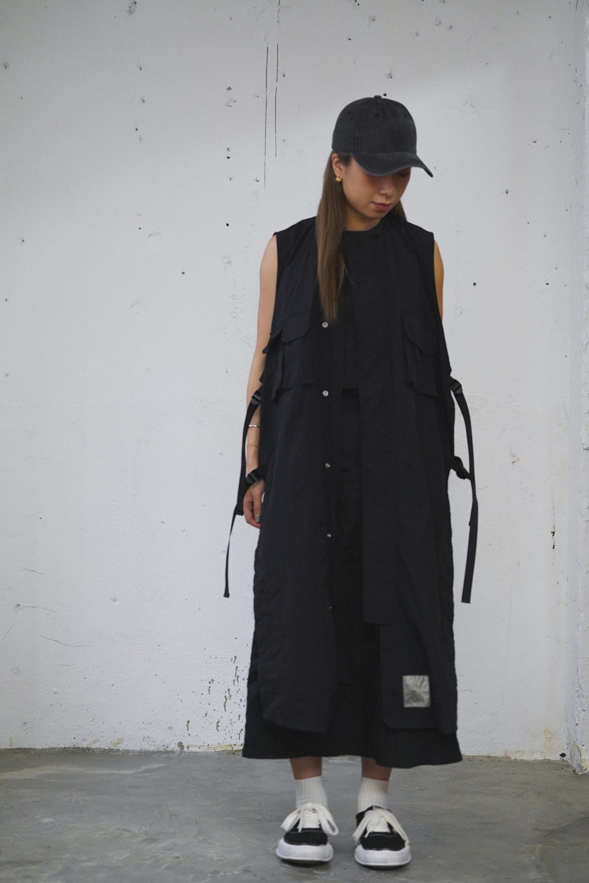 AMULET WORKER POCKET DRESS BLACK