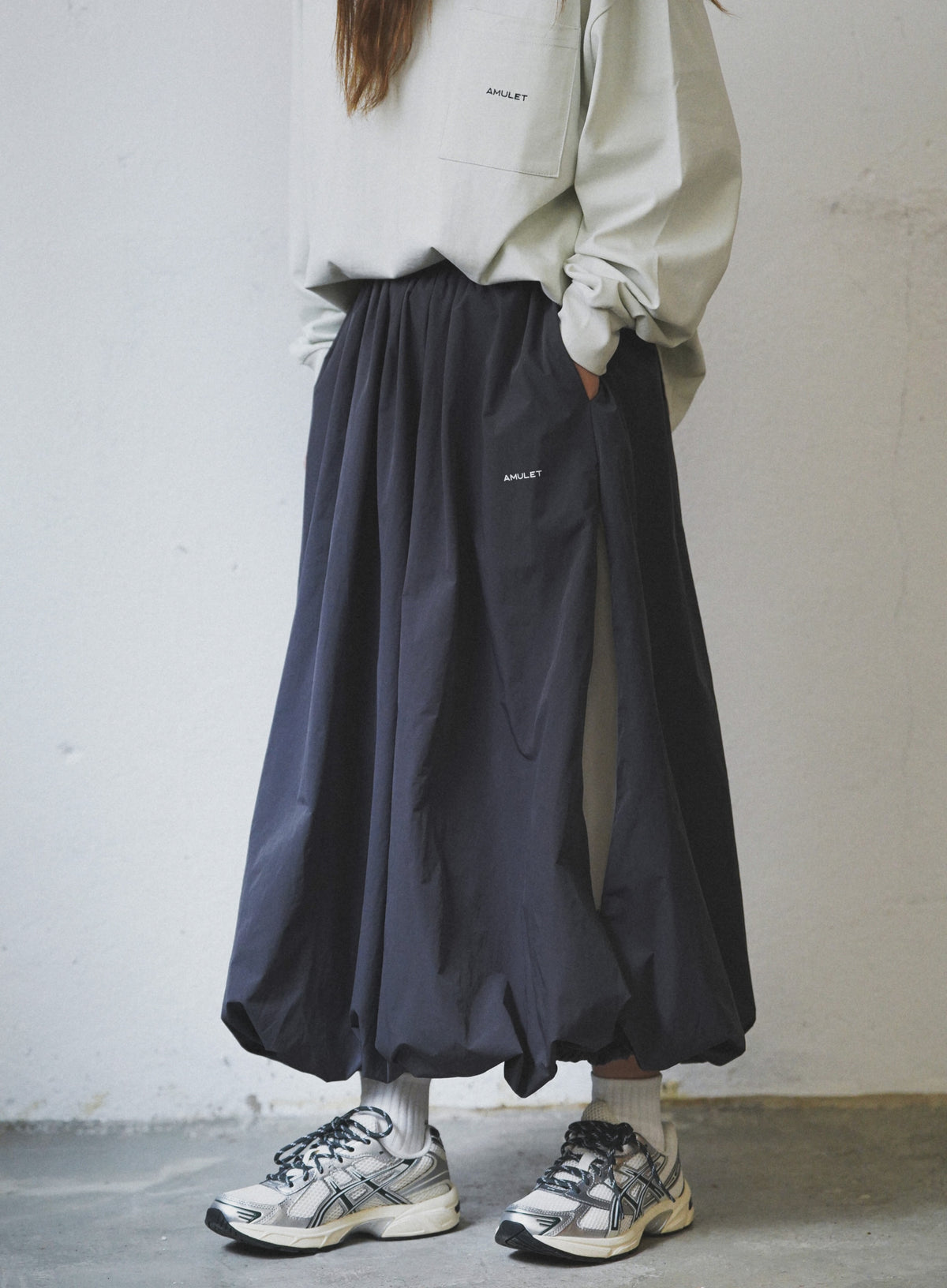AMULET BALLOON SKIRT GREY