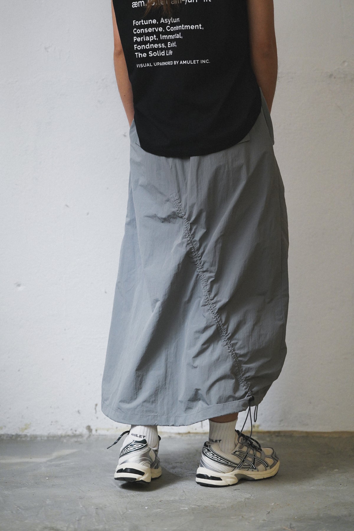 AMULET SLASH SKIRT LT GREY