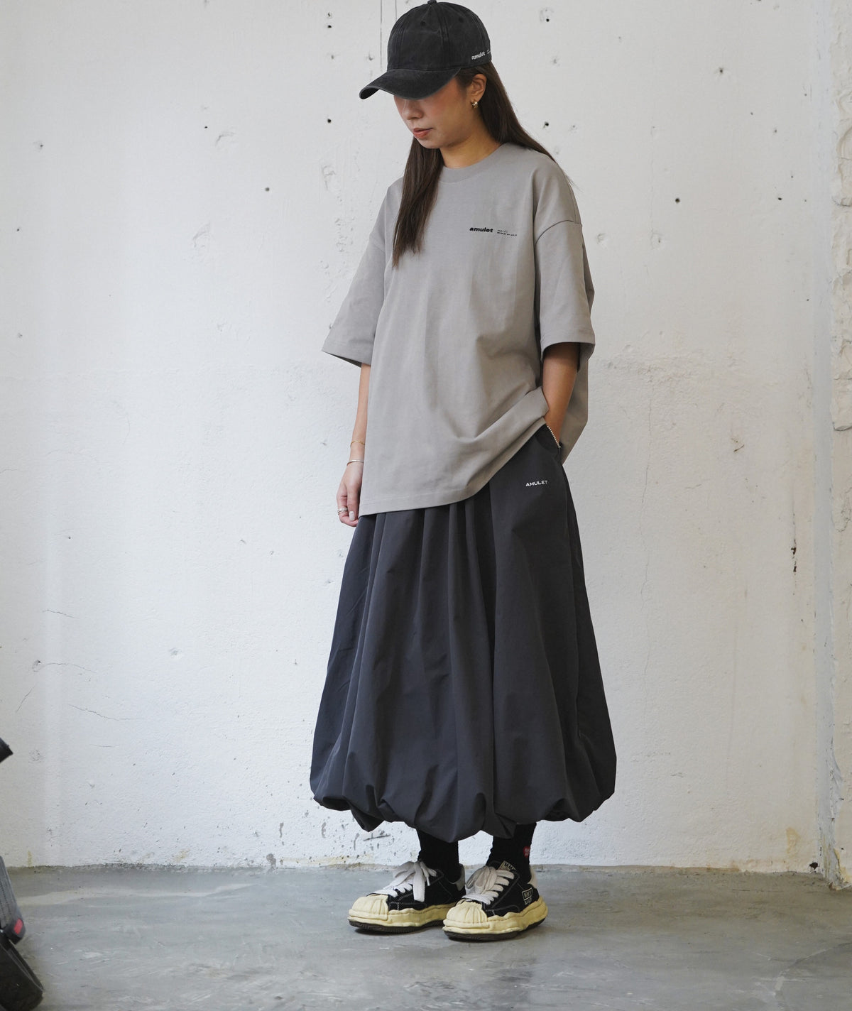 AMULET BALLOON SKIRT GREY