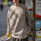 AMULET WAFFLE POCKET TEE LS BEIGE