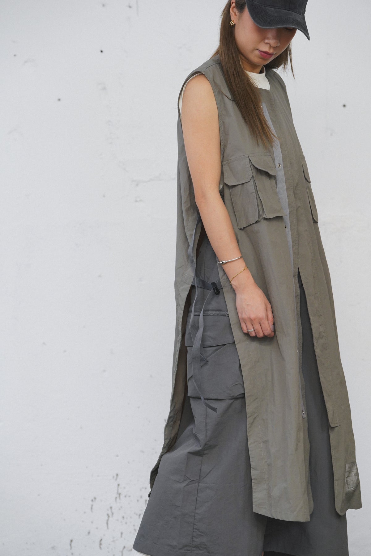 AMULET WORKER POCKET DRESS BLACK