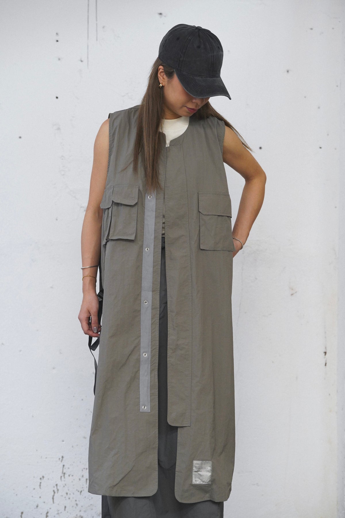 AMULET WORKER POCKET DRESS BLACK
