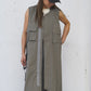 AMULET WORKER POCKET DRESS BEIGE