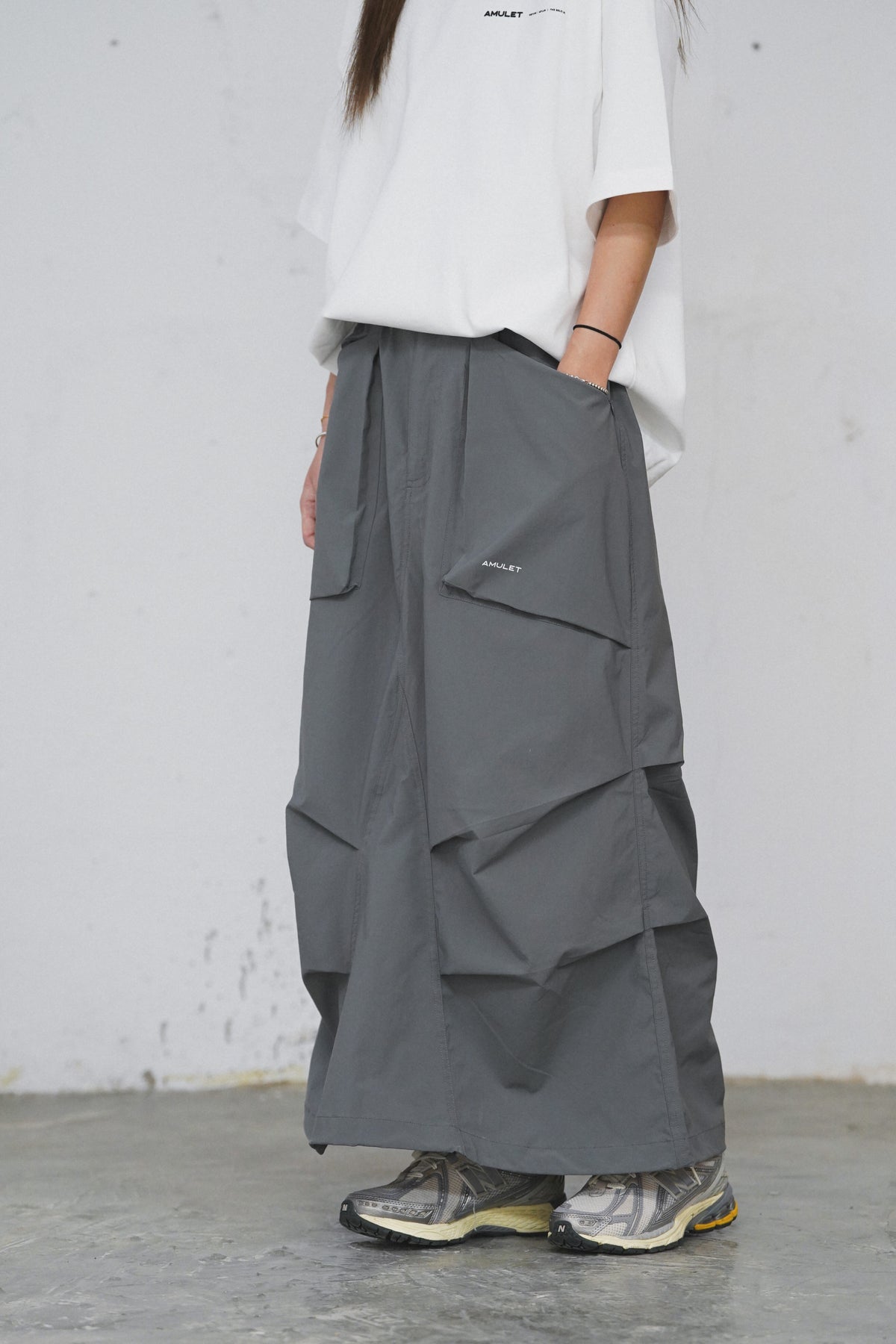AMULET WORKER SKIRT GREY