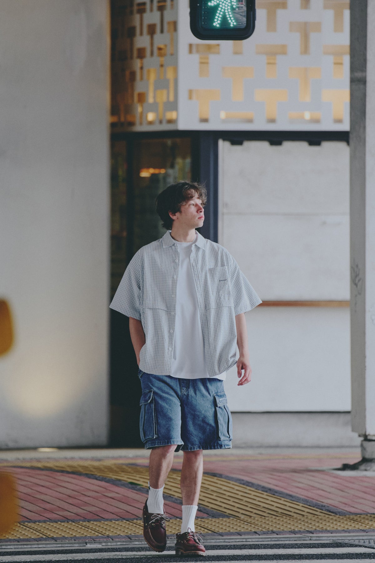 AMULET DENIM CARGO SHORTS