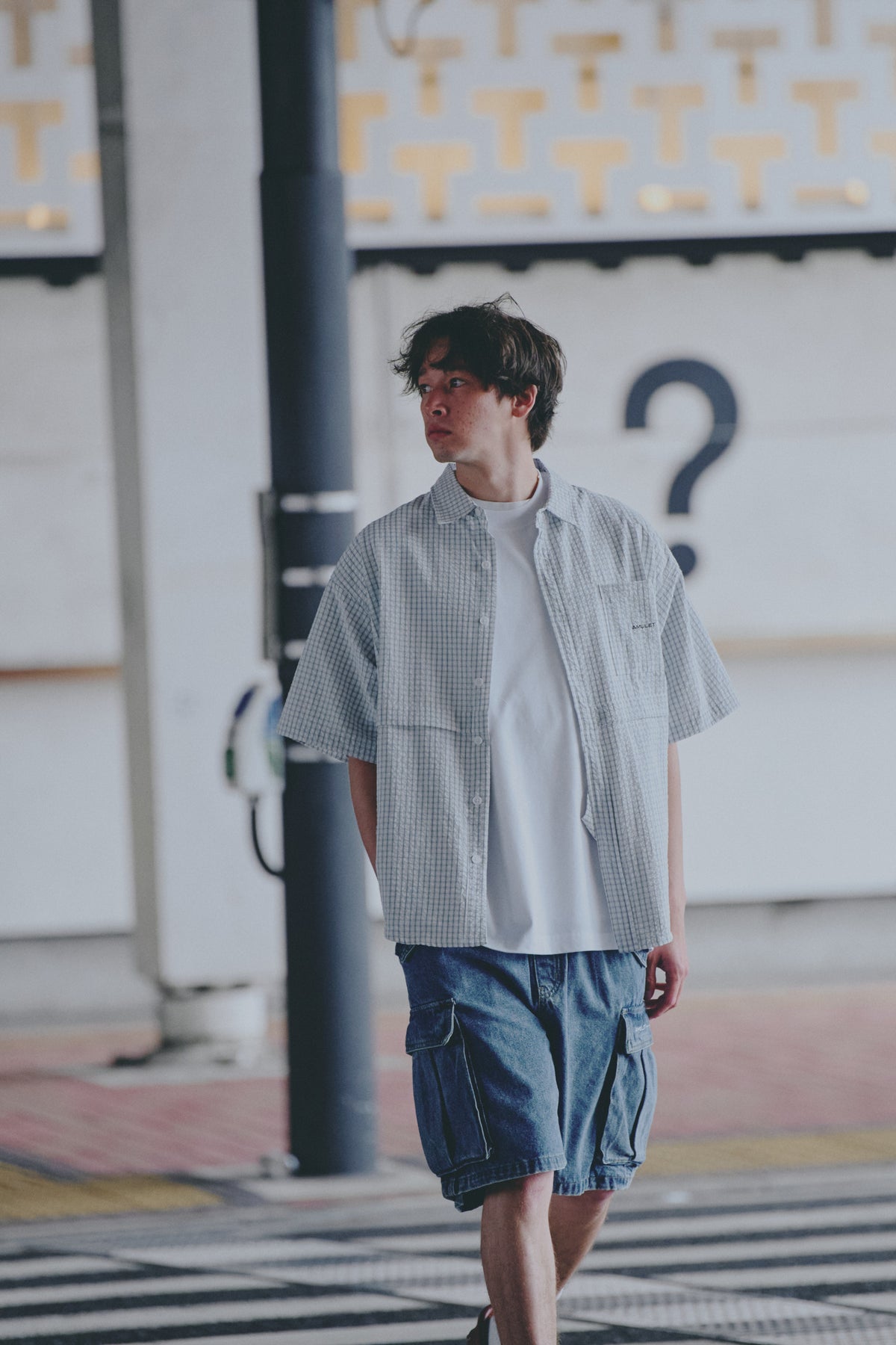 AMULET DENIM CARGO SHORTS