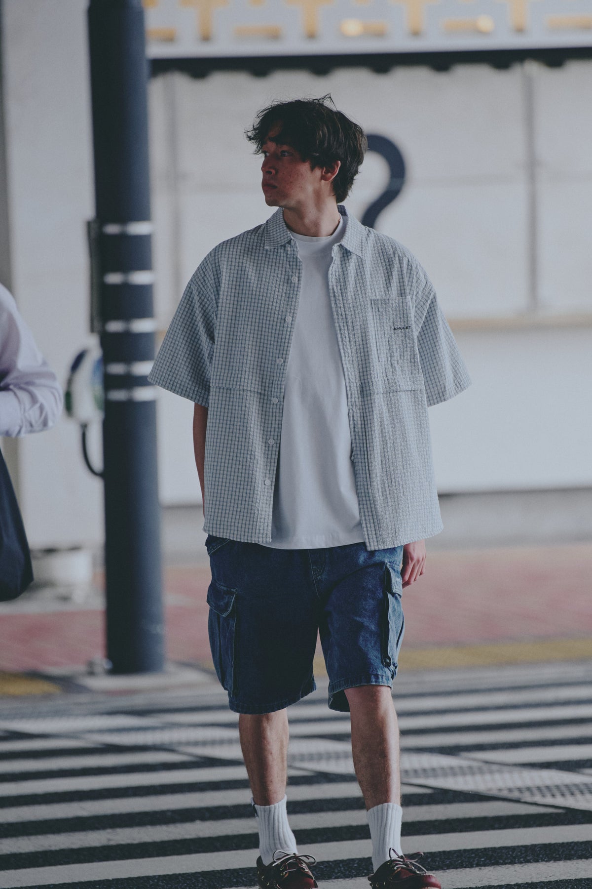 AMULET DENIM CARGO SHORTS