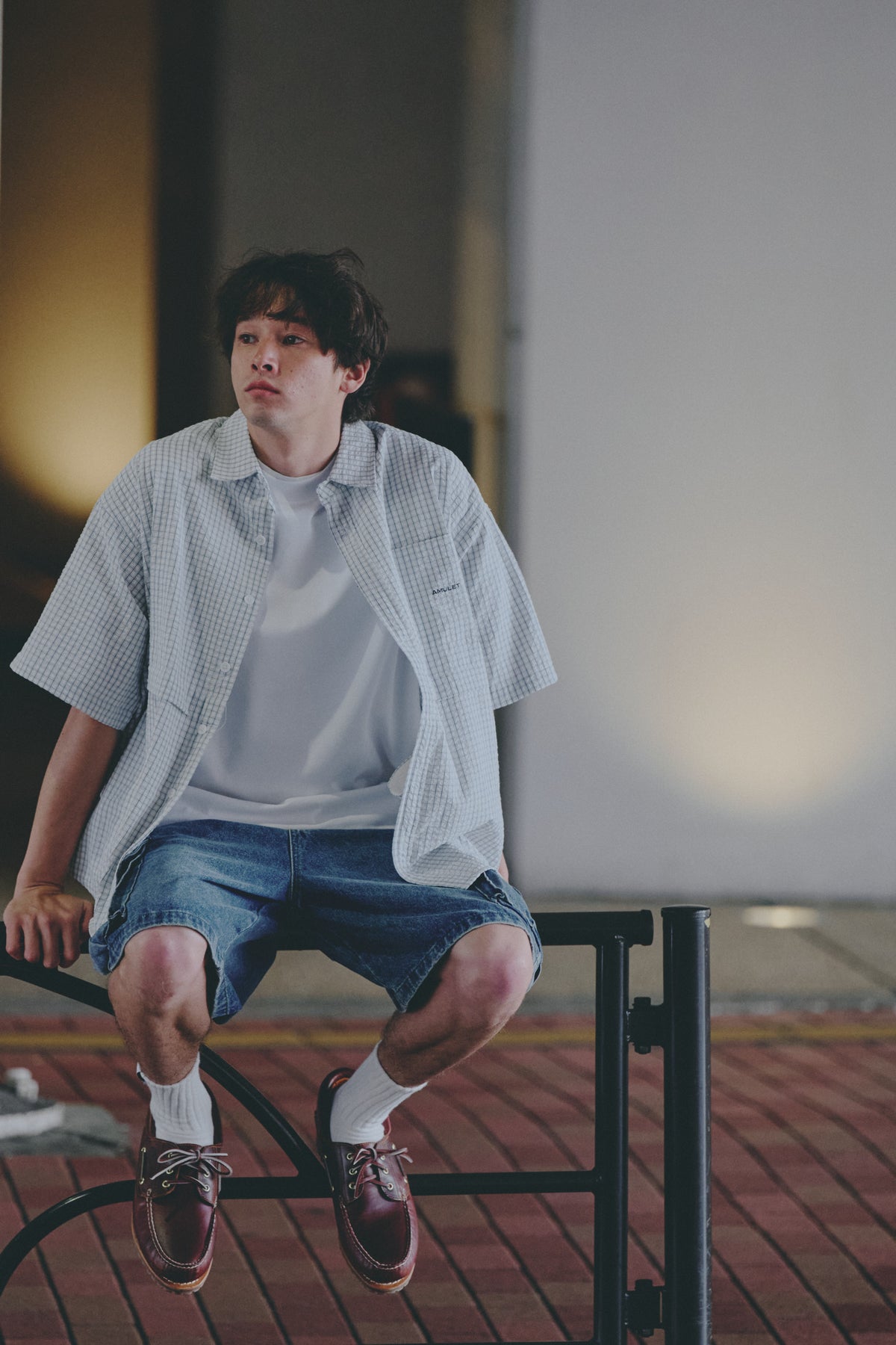 AMULET DENIM CARGO SHORTS