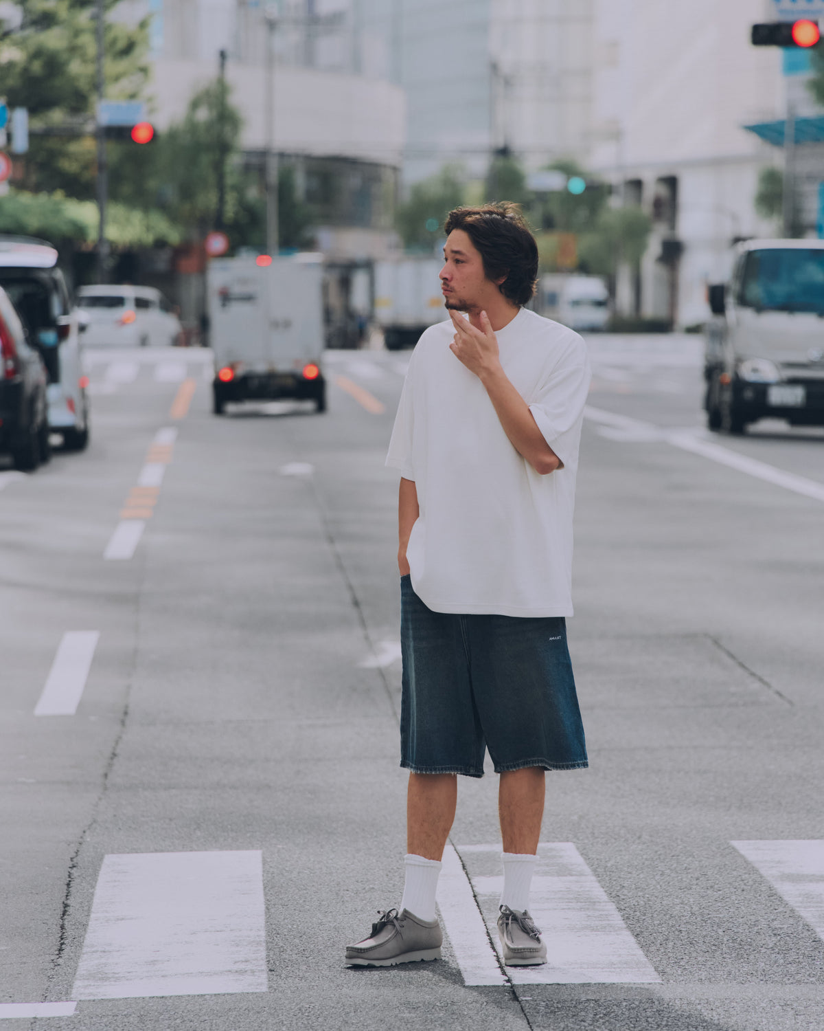 AMULET DENIM DK SHORTS