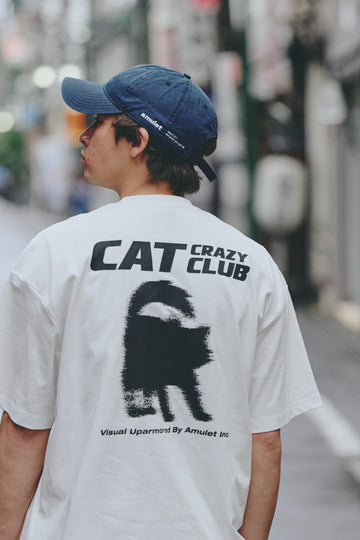 AMULET CRAZY CAT CLUB TEE WHITE