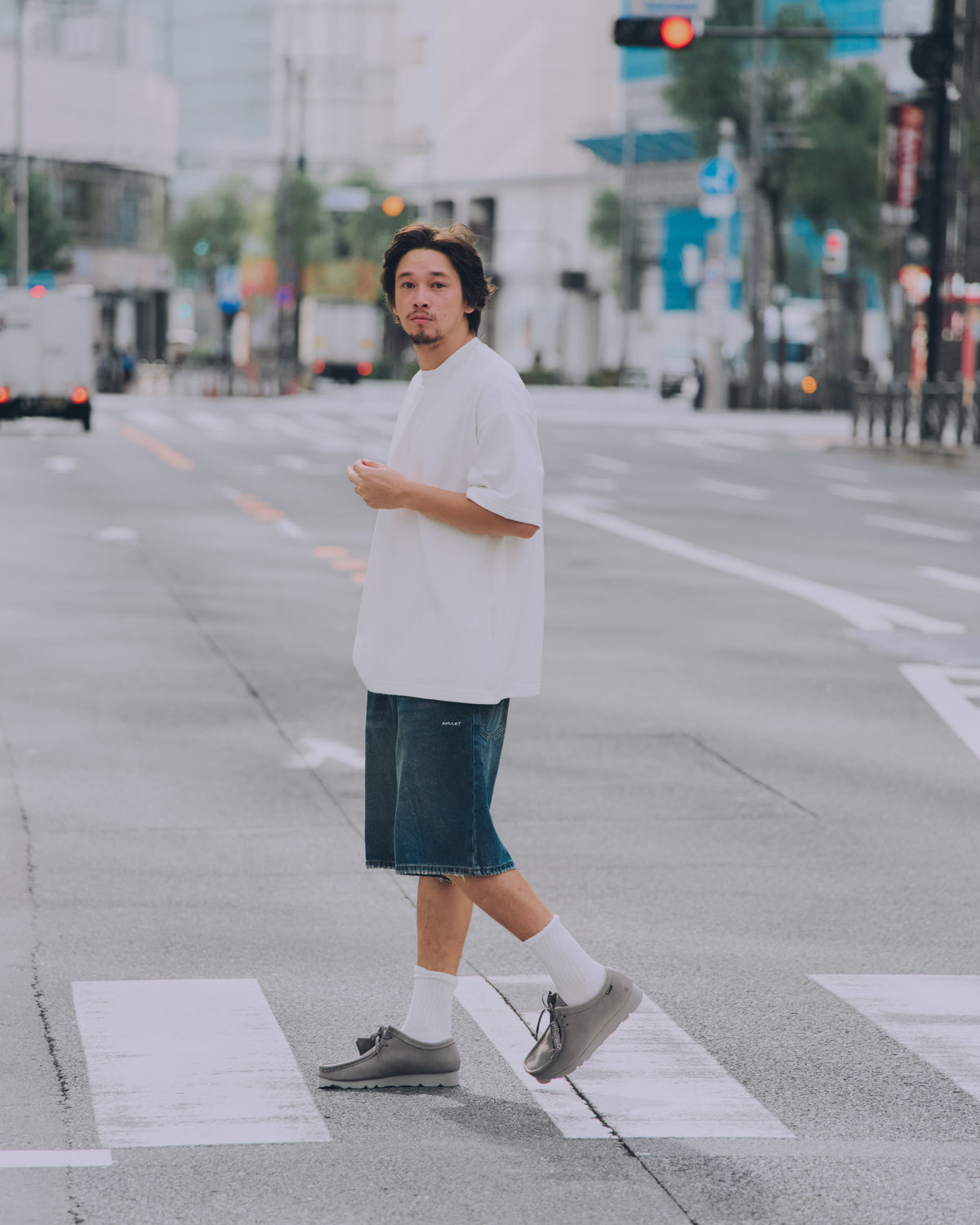 AMULET DENIM DK SHORTS