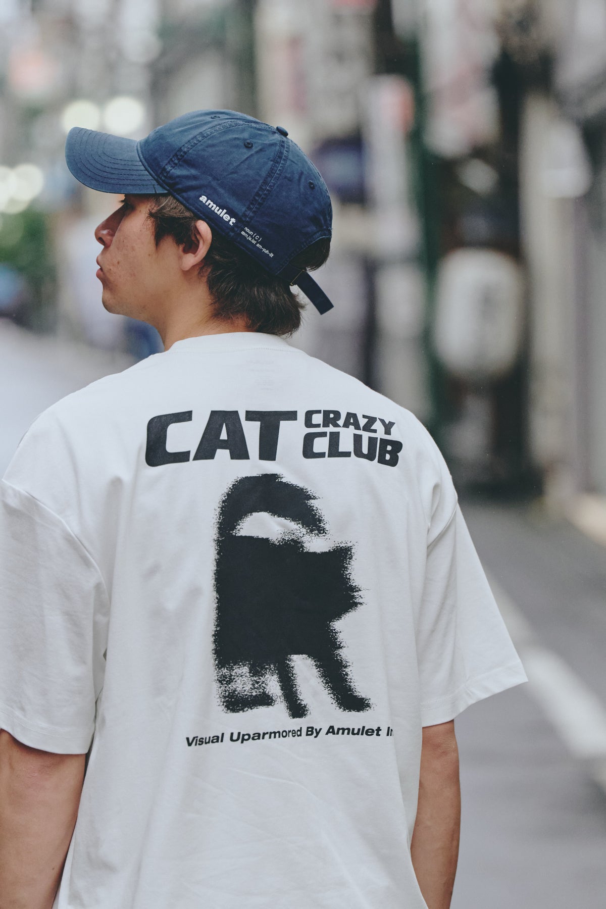 AMULET LOGO WASHED CAP / DENIM