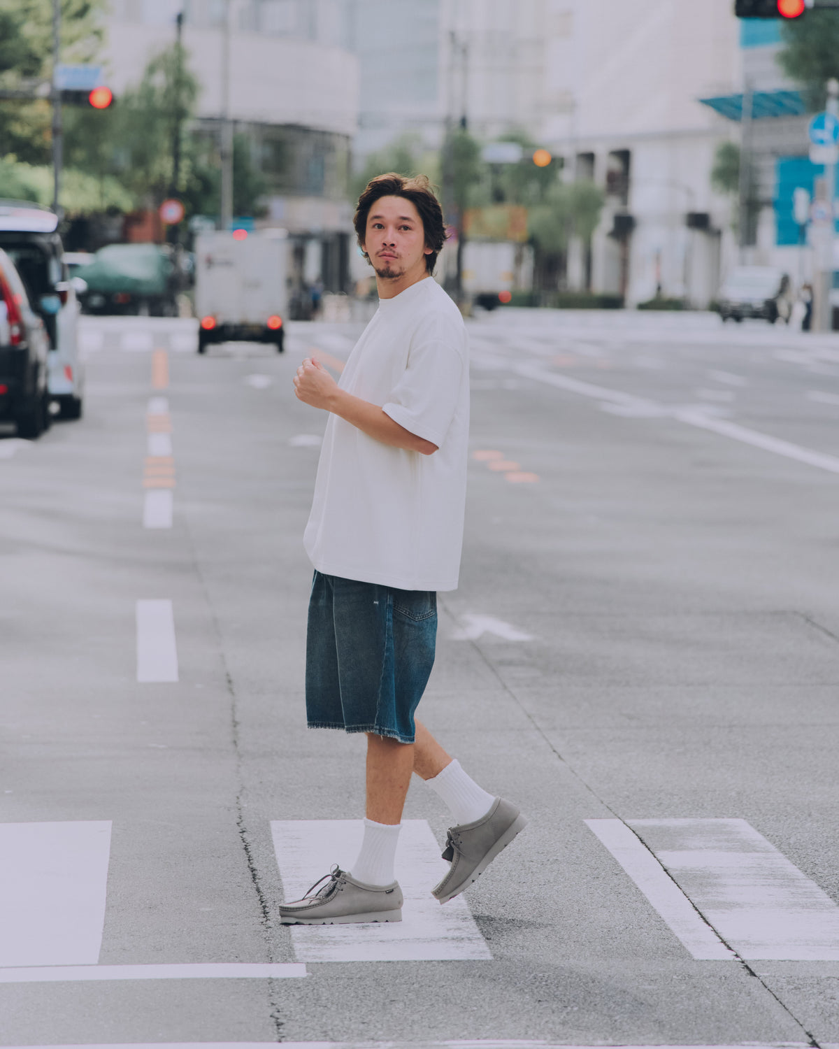 AMULET DENIM DK SHORTS