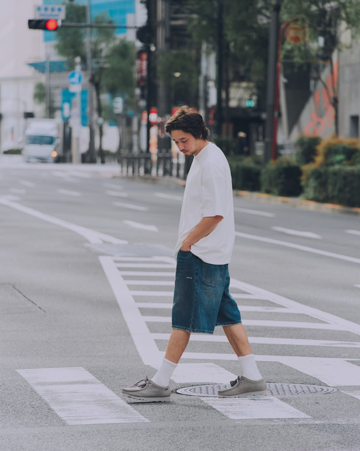 AMULET DENIM DK SHORTS
