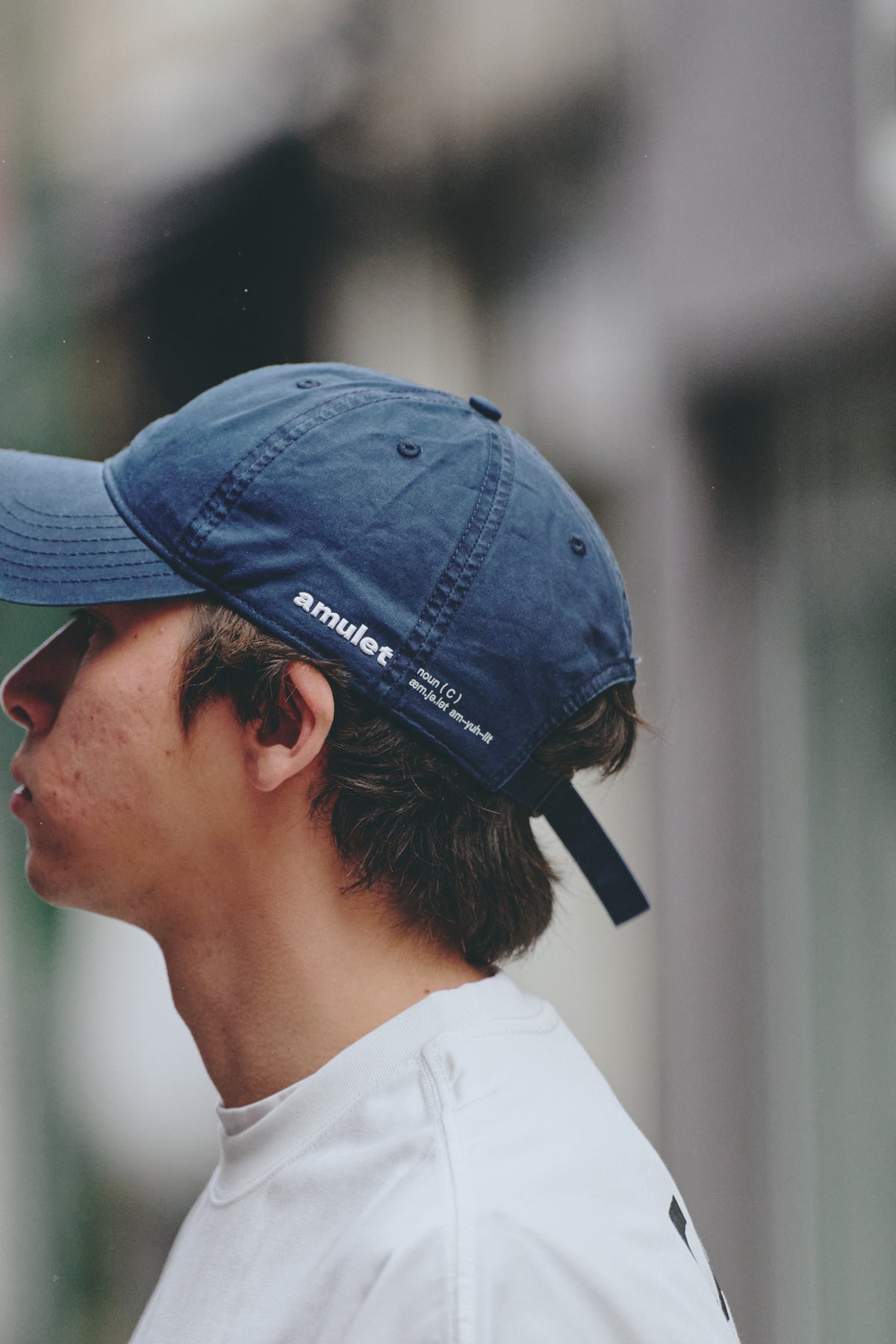 AMULET LOGO WASHED CAP / BEIGE