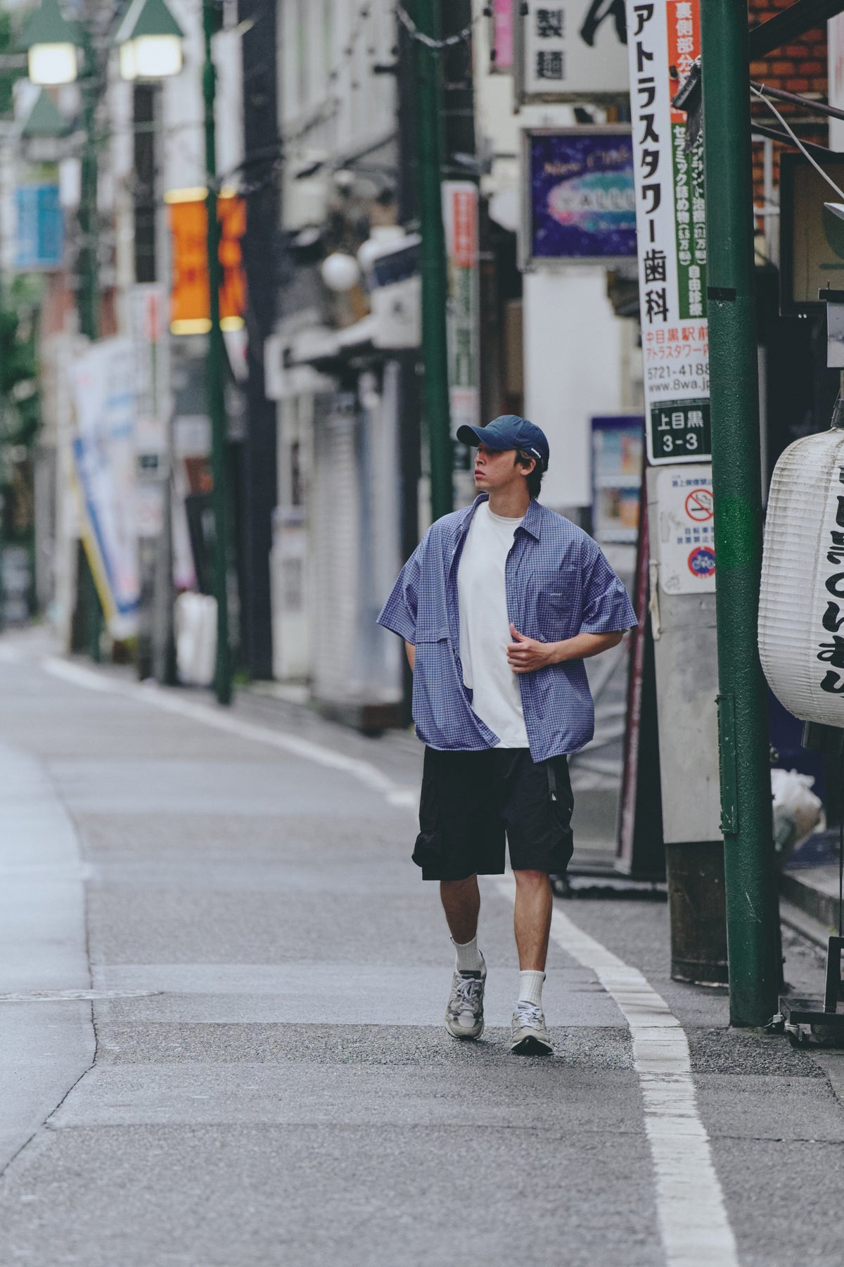 AMULET LOGO WASHED CAP / DENIM