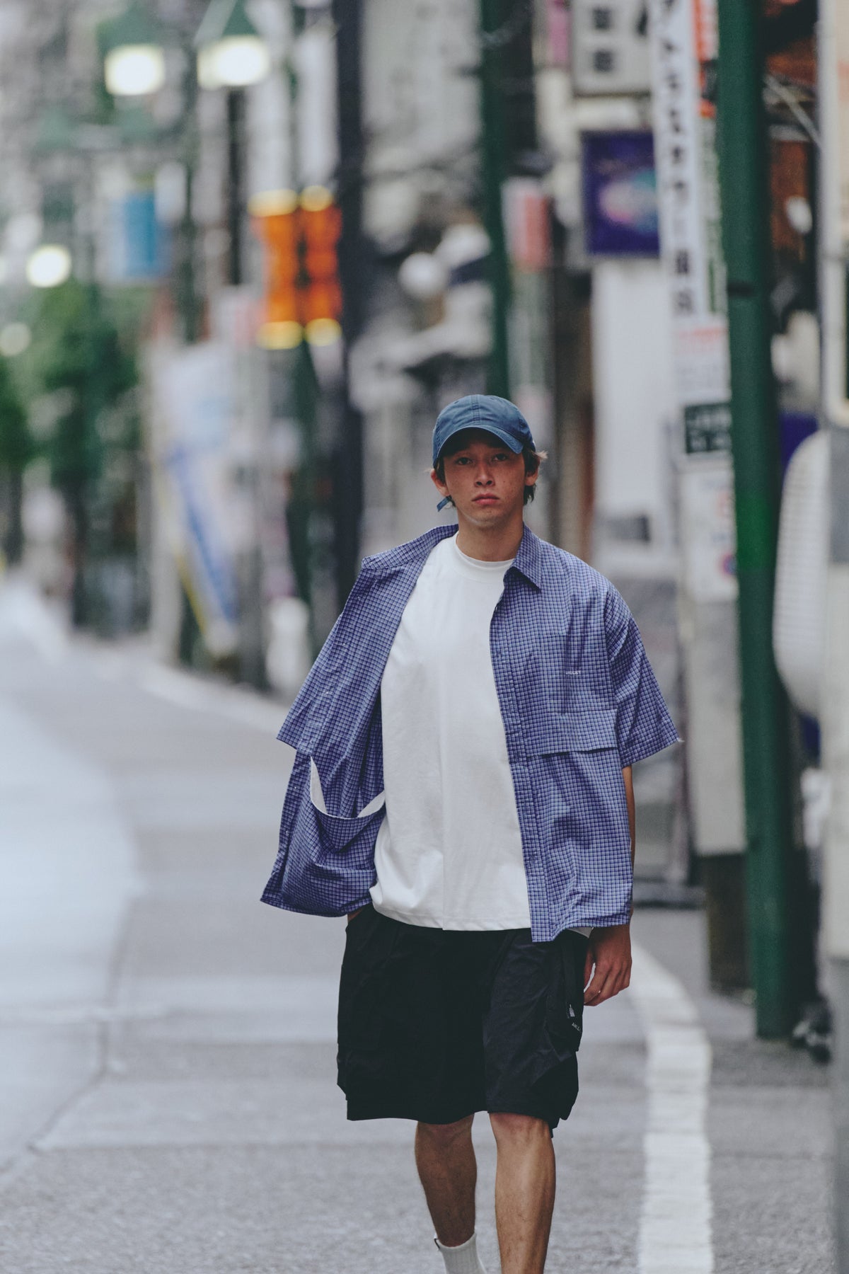 AMULET LOGO WASHED CAP / DENIM