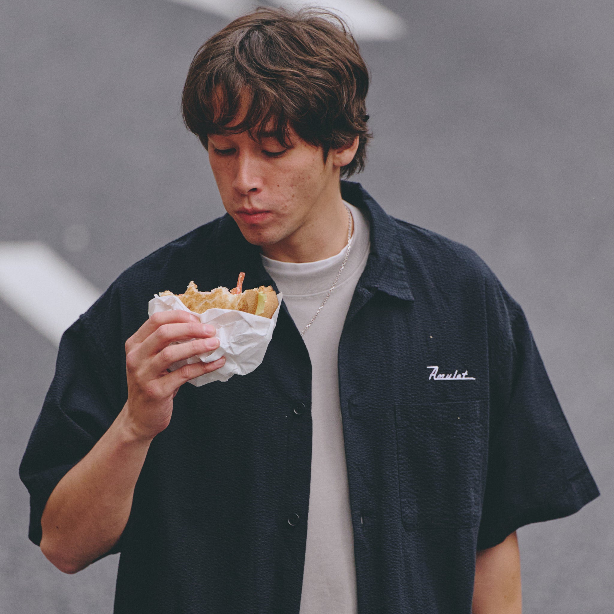 AMULET PALM SHIRT BLACK